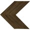 Ekena Millwork 15 3/4"W x 16"H x 3/4"D Vintage Farmhouse 5 1/2" Chevron, Barnwood Decor Collection, Reclaimed Grey DECR15X16X075CHVGY - alternate 1